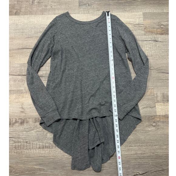 Nation LTD Size 3 Medium Long Sleeve Hi Low Gray Pullover Top Classic Flowy - Picture 6 of 7